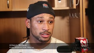 Video Miami Dolphins wide receiver Albert Wilson speaking after game against Chicago Bears