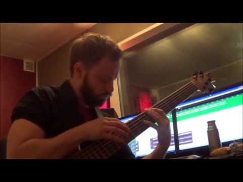Tracking bass in the studio, spring ´14