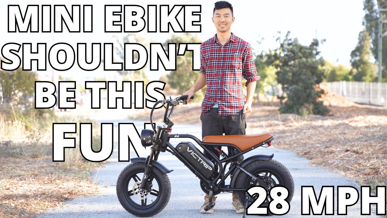 Best retro fat tire ebike for teens! - Victrip R6 Unboxing, Assembly, Test Ride & Review $50OFF
