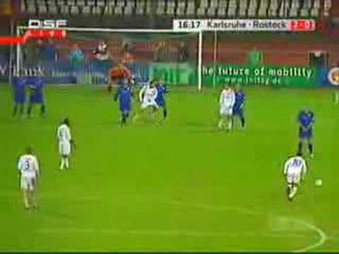 Porcello Traumtor Freistoßtor KSC gegen Hansa Rostock 2006/2007