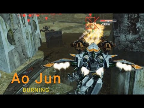 War Robots : Ao Jun Burning Enemies w Ember Flamethrower