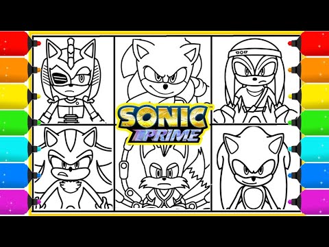 Sonic Team Coloring Pages Sonic new Sonic Prime Coloring Page  Tobu - Candyland [NCS Release]