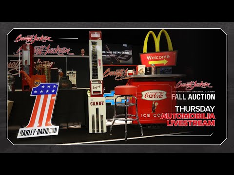 Thursday Automobilia Auction Livestream Replay - OCTOBER 10, 2024 SCOTTSDALE FALL AUCTION