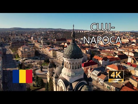 Cluj-Napoca, Transilvania, Romania - 4K DJI Air2S Drone Footage