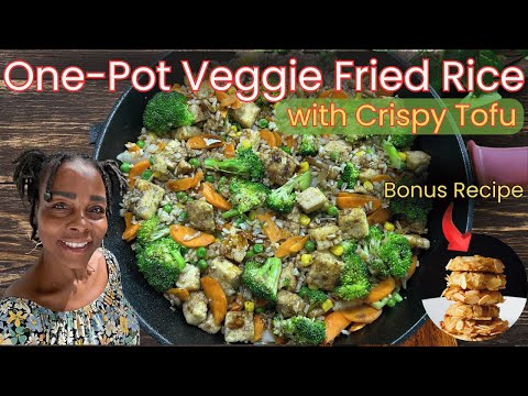 Better Than Takeout! One-Pot Vegan Fried Rice & Crispy Tofu + Chinese Cookies!