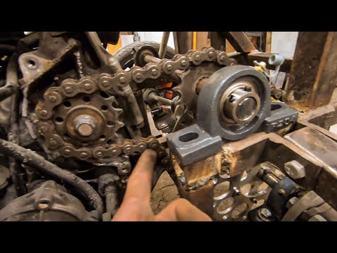 CBR 600 SAND BUGGY Build, CHAIN TENSIONER Construction