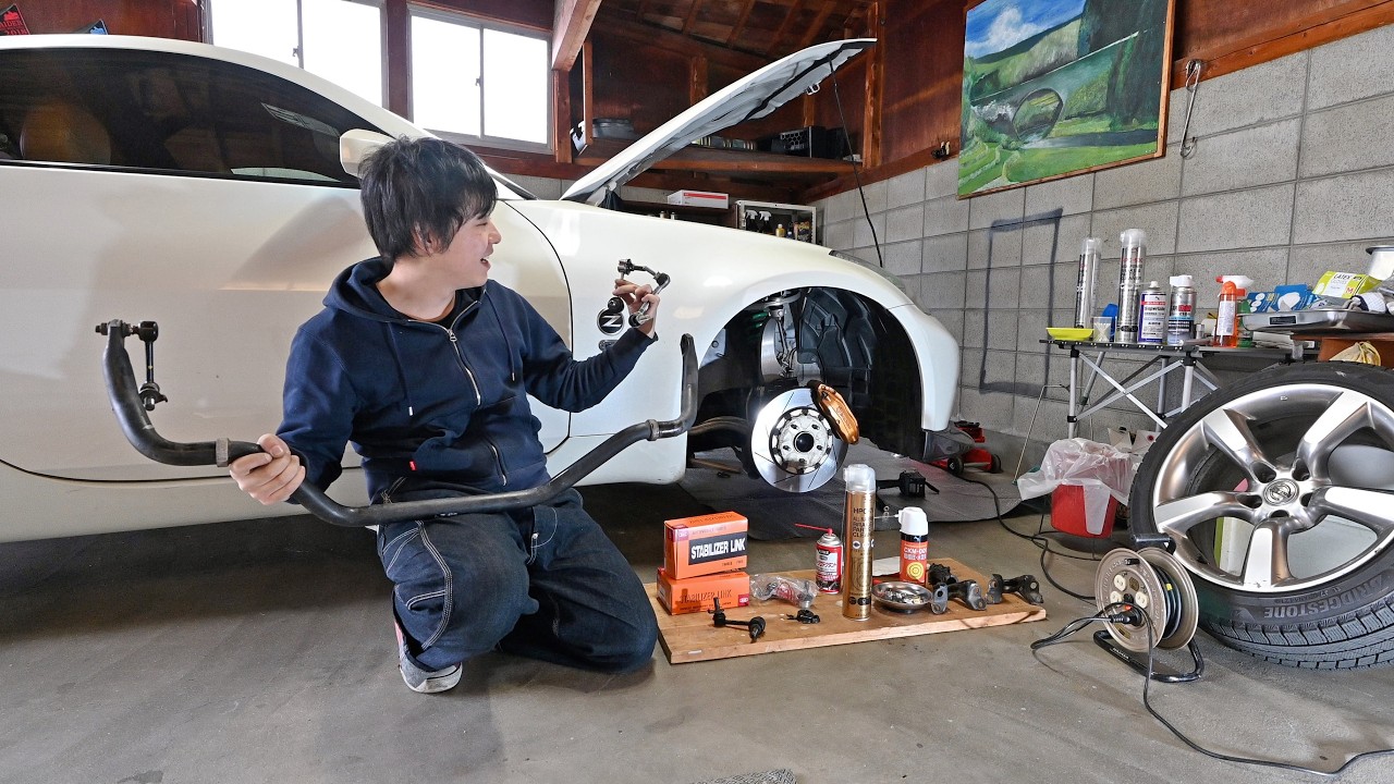 異音がするのでスタビリンクとブッシュを交換する！【フェアレディZ33】