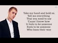 JUSTIN BIEBER Hold On Lyrics