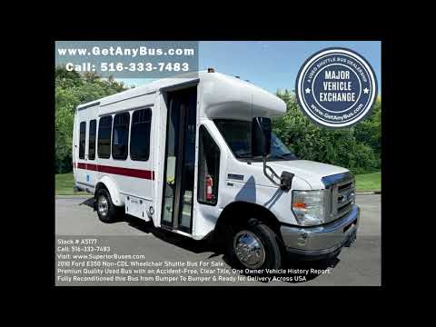 2010 Ford E350 Startrans Fiberglass Non CDL Wheelchair Shuttle Bus For Sale