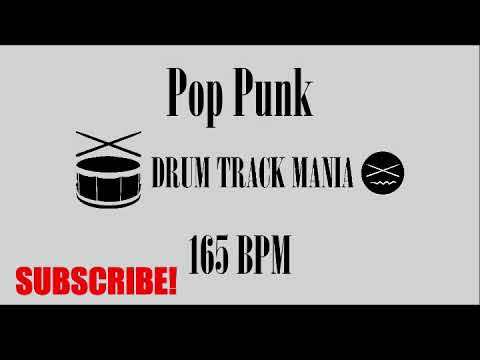 POP PUNK Drum Backing Track 165 BPM (Drums Only)