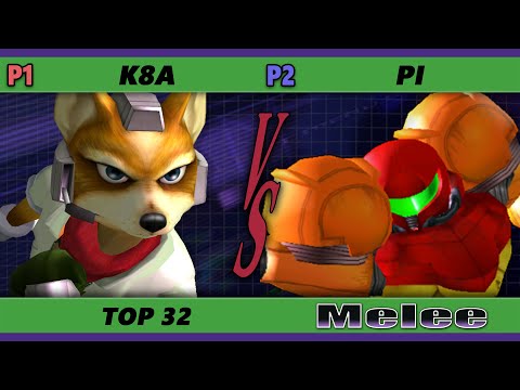 S@X 405 Online Top 32 - K8A (Fox) Vs. Pi (Samus) Smash Melee - SSBM