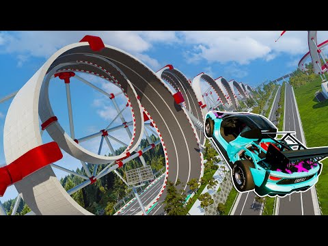 Trying The CRAZIEST Events On Car Jump Arena! GIANT LOOPS! Huge Jumps!