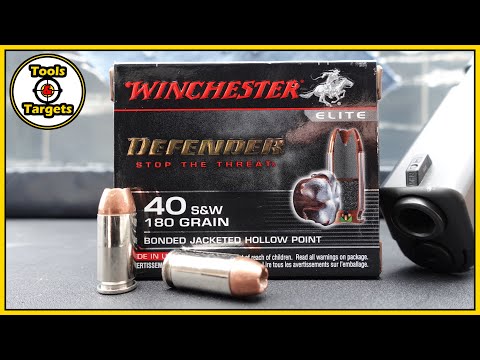 Is Defender REALLY a Contender?...Winchester Elite Defender .40 S&W Self-Defense AMMO Test!