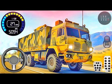 Army Truck Transport Offroad Simulator - US Cargo Vehicle Driving - Truck Games : Android Gameplay