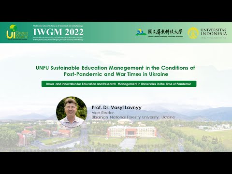 Prof. Dr. Vasyl Lavnyy, Vice Rector, Ukrainian National Forestry University, Ukraine