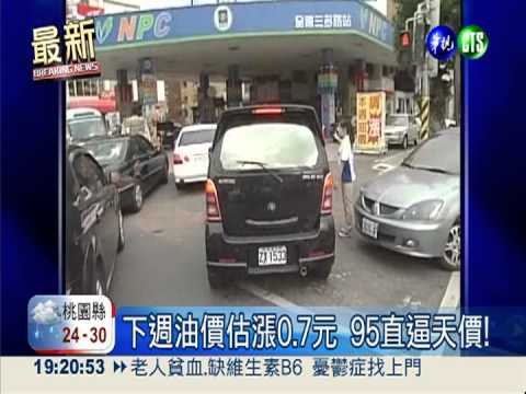 高鐵10/8"搶荷包" 油價恐漲0.7元