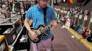 Video thumbnail for Silverburst Epiphone Les Paul Custom - Playing at Guitar Center by MrGamingGuitarist