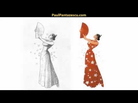 Steps of Creating a Vector Character (Flamenco Dancer) - Tutorial