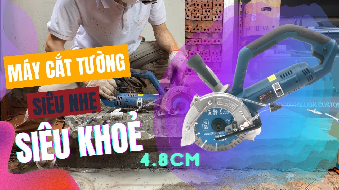 A29- Máy cắt tường 1 lưỡi Caowang SE1565 Chụp Kín