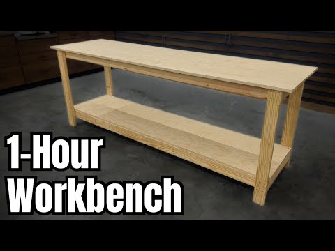 Build A Workbench In 1 Hour || DIY Workbench for Under $100