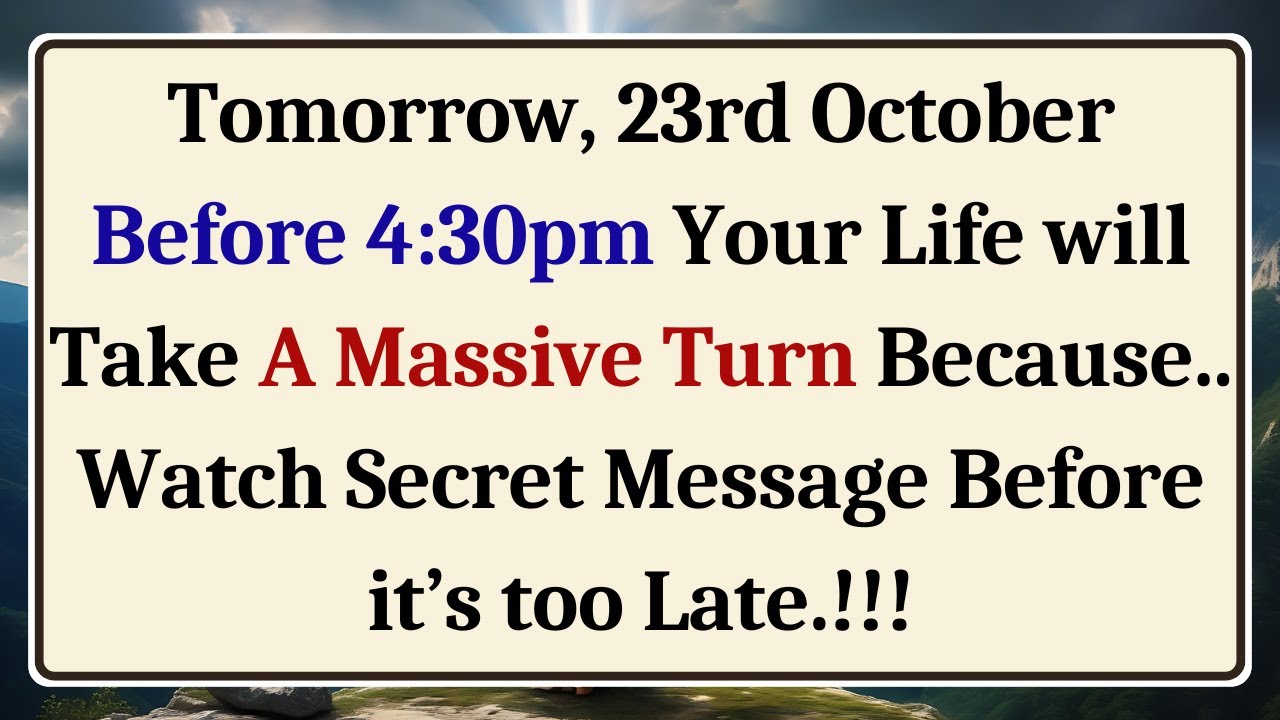 🌈Tomorrow, Before 4:30pm Your Life will Take A Massive Turn Because.. l| 💌God's Message!!
