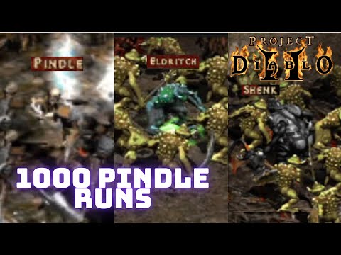 Project Diablo 2 (PD2) 1K Pindle, Eldritch, Shenk Runs - HC Javazon. GG RUNE!!
