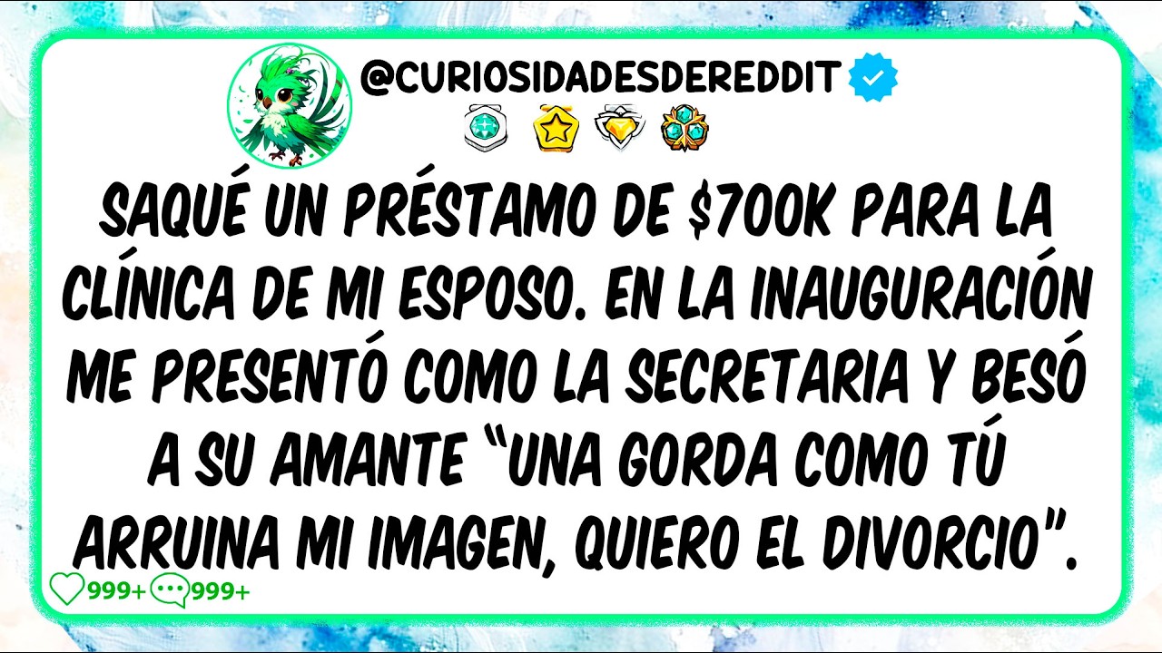 Saqué un préstamo de $700k para la clínica de mi esposo. En la inauguración me presentó como la secr