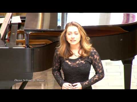 Music at Noon:  Vocal Recital March 15, 2017.