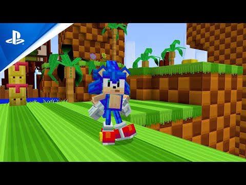 PlayStation - Minecraft - Sonic the Hedgehog Official Release Trailer I PS4