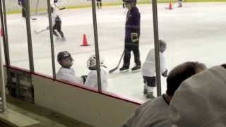 preview picture of video 'Allie Ice hockey Warmup For Tryouts 04-07-2013'