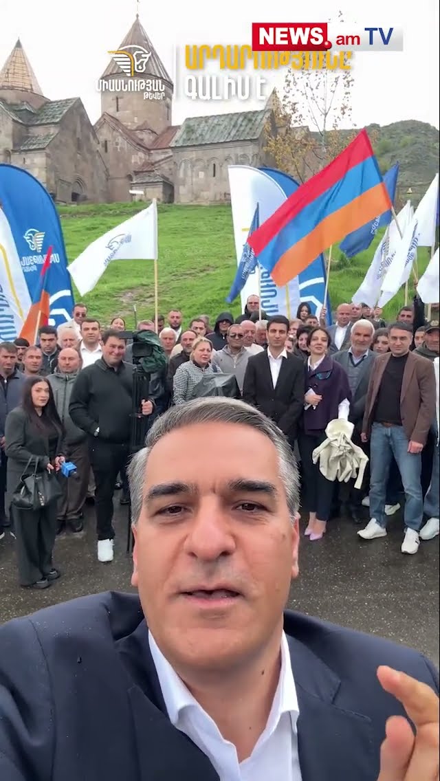 Արման Թաթոյանն այսօր քարոզարշավը սկսել է Գոշավանքից. Արդարությունը գալիս է. Քվեաթերթիկ՝ 6