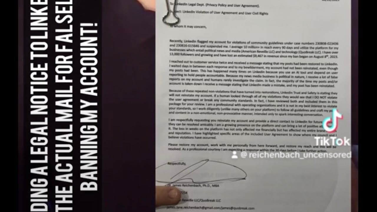 FRONTVIEW - I’m fighting censorship by sending legal notice to LinkedIn for violating my rights!