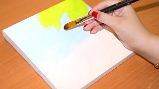 How To Paint A Forest Road Landscape Step By Step 🌲acrylic painting for beginners