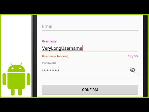 TextInputLayout Floating Label EditText Android Studio Tutorial