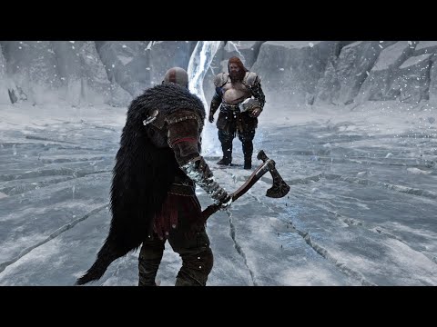 God of War Ragnarok - Cloaked Kratos vs Thor - GMGOW: No Damage Immersive HUD Gameplay (PS5)
