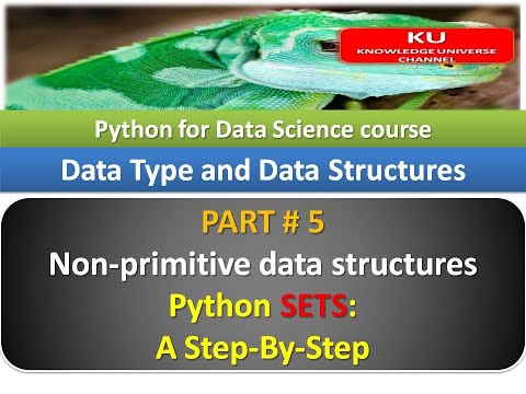 Python For Data Science Course Non Primitive Data Structures Python Set Part 5