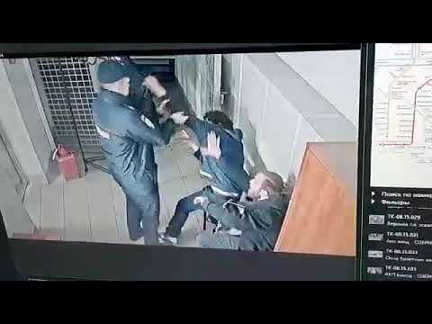 Драка в отделении полиции Московского метрополитена