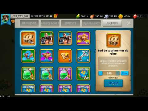 ✅[2021] abrindo 100 baús saqueadores deu bom