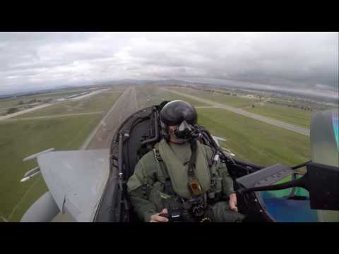 This is what it looks like to experience a high-performance take off in a Eurofighter Typhoon
