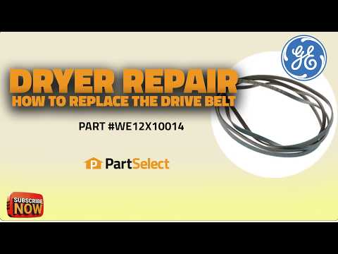 GE Dryer Repair - How to Replace the Drive Belt (GE Part #WE12X10014)