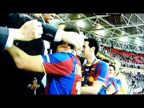 UEFA CHAMPIONS FINAL 2011 - POST-GAME CEREMONY AT WEMBLEY STADIUM