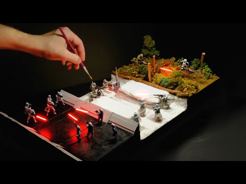 The Best Three Star Wars Movies in One Diorama