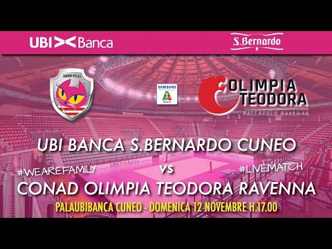 UBI Banca S.Bernardo Cuneo - Conad Olimpia Teodora Ravenna 8°giornata Samsung Galaxy Volley Cup A2