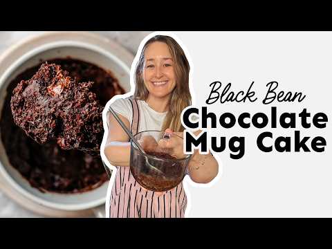 5-Minute Black Bean Chocolate Mug Cake (No Flour!)