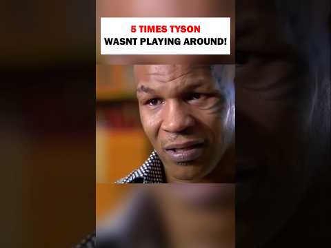 Top 5 Times Mike Tyson wasnt playing around 😱 #miketyson #boxing #shorts #fyp