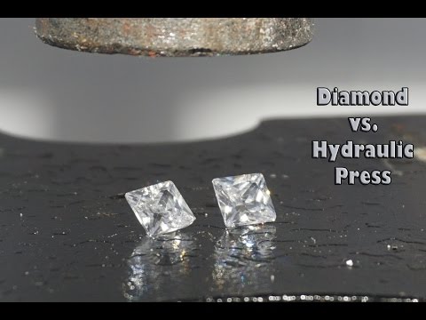 Diamond vs Hydraulic Press and Cubic Zirconia Video