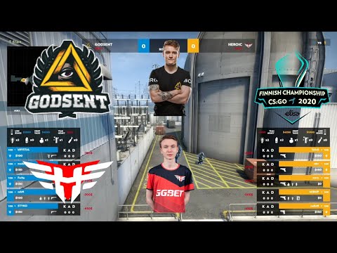 HEROIC vs GODSENT - NUKE map 1 - Elisa Invitational - BLAST Premier Qualifier | CSGO