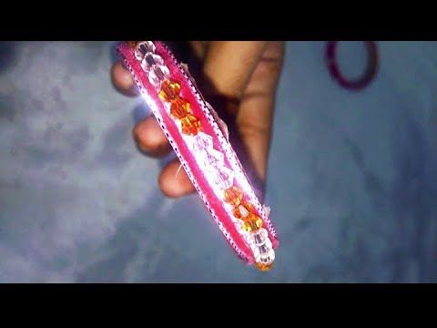 DIY bangles 4 ways with lace/making bangles with lace/ribbon