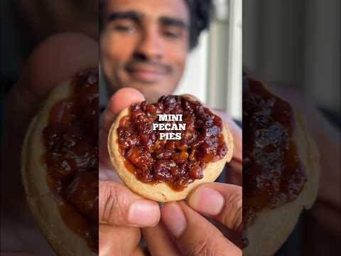 MINI PECAN PIES 🥧 #pecans #pecanpie #pie #recipe #recipes #food #snacks #sweettreats #tasty #pies