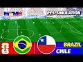 LIVE Brazil Vs Chile FIFA World Cup 2026 Qualifiers PES 21 Simulation